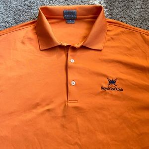 Fennec Golf Polo Shirt XL The Royal Golf Club Stillwater Minnesota Orange 3M